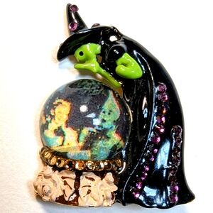 Wendy Gell Oz Wicked Witch With Domed Ball Photo of Dorothy And Tin Man Inside.